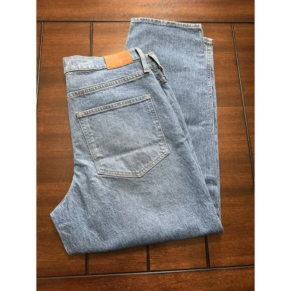 J Crew Womens High-Rise Peggy Tapered Jean Size 30 Authentic Blue Wash Barrel - Picture 8 of 11